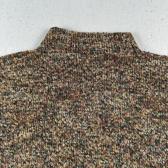 Amy‎ Brill Sweater Women’s L/XL Brown Marled Knit Cotton Chunky Slouchy Pocket - Picture 15 of 16